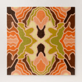 Peach Fuzz Boho Shabby Chic Geometrie Abstrakte Ku Puzzle (Vertikal)