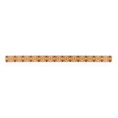 Peach Fuzz Boho Shabby Chic Geometrie Abstrakte Ku Satinband (Vorderseite)