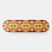 Peach Fuzz Boho Shabby Chic Geometrie Abstrakte Ku Skateboard (Horizontal)