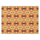 Peach Fuzz Boho Shabby Chic Geometrie Abstrakte Ku Tischdecke (Vorderseite (Horizontal))
