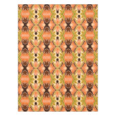 Peach Fuzz Boho Shabby Chic Geometrie Abstrakte Ku Tischdecke (Vorderseite)