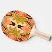 Peach Fuzz Boho Shabby Chic Geometrie Abstrakte Ku Tischtennis Schläger (Seitenansicht)