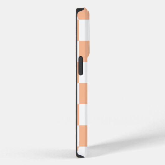 Peach Fuzz Checkered Gingham Pattern Case-Mate iPhone Hülle (Rückseite / Rechts)