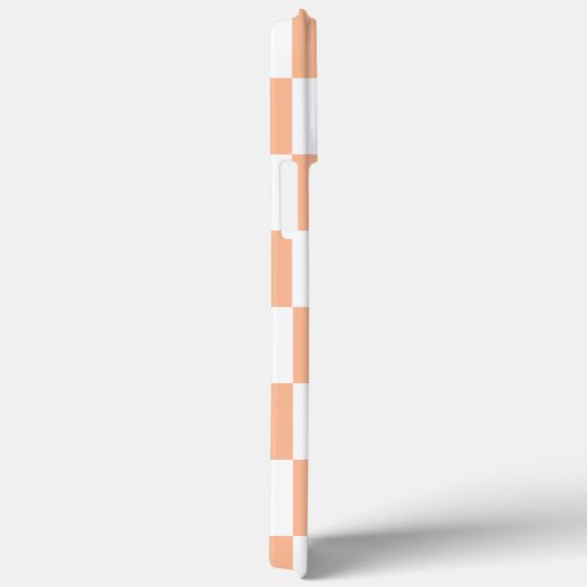 Peach Fuzz Checkered Gingham Pattern Case-Mate iPhone Hülle (Rückseite / Rechts)