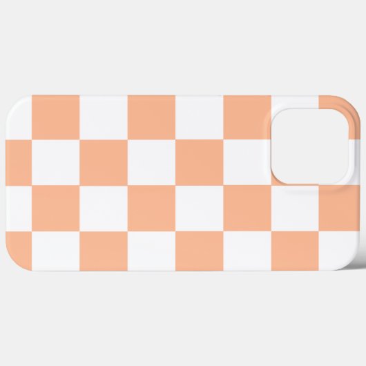 Peach Fuzz Checkered Gingham Pattern Case-Mate iPhone Hülle (Rückseite (Horizontal))