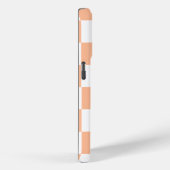 Peach Fuzz Checkered Gingham Pattern Case-Mate iPhone Hülle (Rückseite / Rechts)