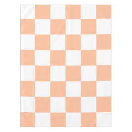 Peach Fuzz Checkered Gingham Pattern Tischdecke