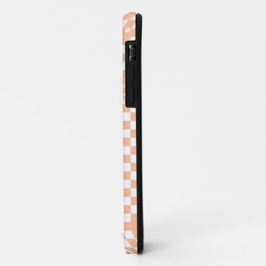Peach Fuzz Cherry Gingham Pattern Case-Mate iPhone Hülle (Hinten/Links)