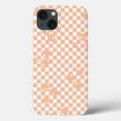Peach Fuzz Cherry Gingham Pattern Case-Mate iPhone Hülle (Rückseite)