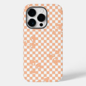 Peach Fuzz Cherry Gingham Pattern Case-Mate iPhone Hülle (Rückseite)