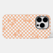 Peach Fuzz Cherry Gingham Pattern Case-Mate iPhone Hülle (Rückseite (Horizontal))