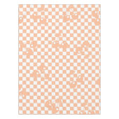 Peach Fuzz Cherry Gingham Pattern Tischdecke (Vorderseite)