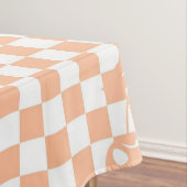 Peach Fuzz Cherry Gingham Pattern Tischdecke (Beispiel)