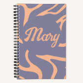 Peach Fuzz Elegance: Personalisierter Muttertag Notizblock (Vorderseite)