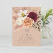 Peach Fuzz Empfang-only Einladung (Stehend Vorderseite)