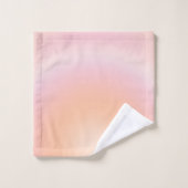 Peach Fuzz Gradient Badhandtuch Set (Waschlappen)