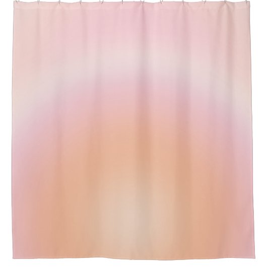 Peach Fuzz Gradient Duschvorhang (Vorderseite)