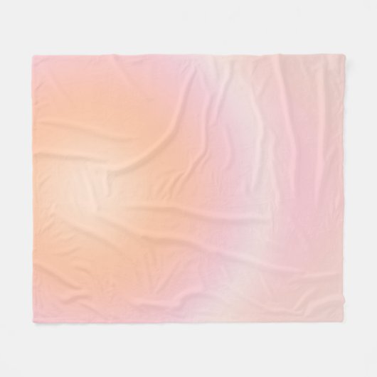 Peach Fuzz Gradient Fleecedecke (Vorderseite (Horizontal))