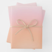 Peach Fuzz Gradient Geschenkpapier Set (Beispiel)