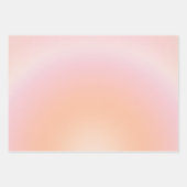 Peach Fuzz Gradient Geschenkpapier Set (Vorderseite)