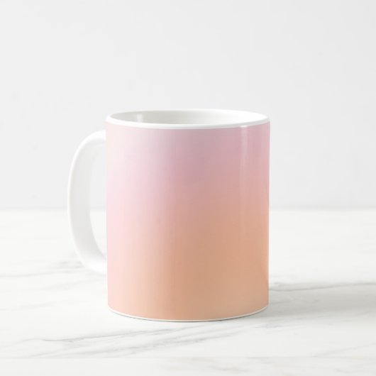 Peach Fuzz Gradient Kaffeetasse (Vorderseite Links)