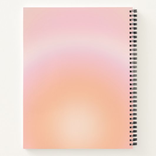 Peach Fuzz Gradient Notizblock (Rückseite)