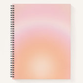 Peach Fuzz Gradient Notizblock (Vorderseite)