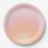 Peach Fuzz Gradient Pappteller (Vorderseite)