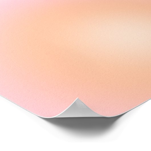 Peach Fuzz Gradient Poster (Ecke)