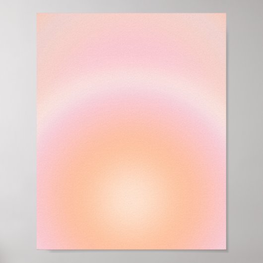 Peach Fuzz Gradient Poster (Vorne)