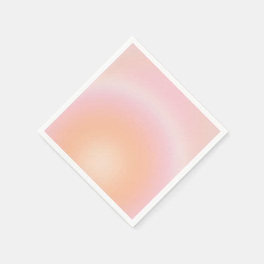 Peach Fuzz Gradient Serviette (Ecke)