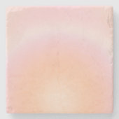 Peach Fuzz Gradient Steinuntersetzer (Vorderseite)