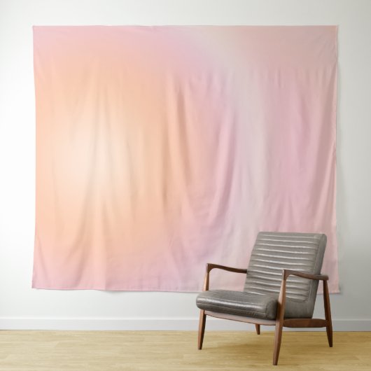 Peach Fuzz Gradient Wandteppich (Beispiel (Horizontal))