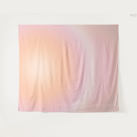 Peach Fuzz Gradient Wandteppich (Vorderseite (Horizontal))