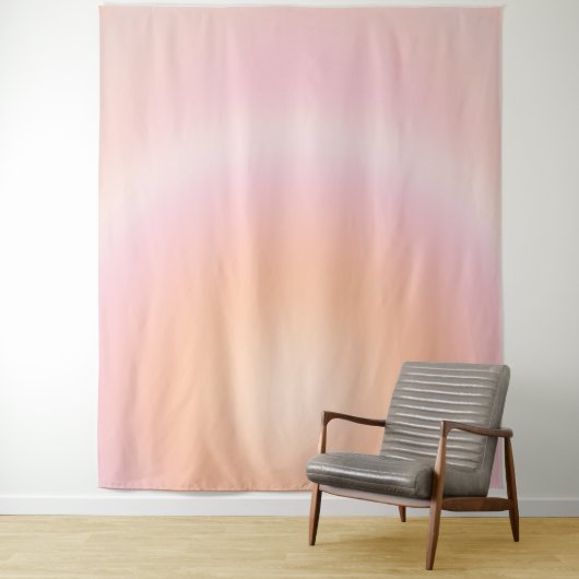 Peach Fuzz Gradient Wandteppich (Beispiel)