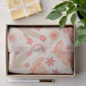 Peach Fuzz Groovy Cowgirl Stiefel und Hüte Seidenpapier (Geschenk)