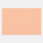 Peach Fuzz Hochzeiten Weihnachtsfeiertag - benutze Geschenkpapier Set (Vorderseite 3)