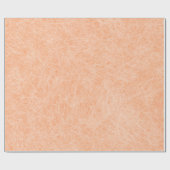 Peach Fuzz Imitats Leather Geschenkpapier (Flach)
