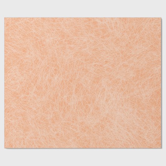 Peach Fuzz Imitats Leather Geschenkpapier (Flach)