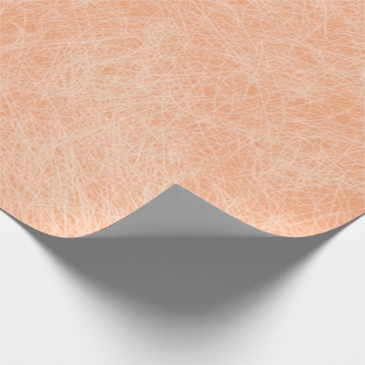 Peach Fuzz Imitats Leather Geschenkpapier (Ecke)