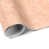 Peach Fuzz Imitats Leather Geschenkpapier (Rolleneckpunkt)