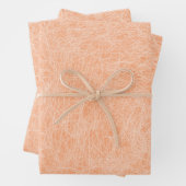 Peach Fuzz Imitats Leather Geschenkpapier Set (Beispiel)