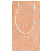 Peach Fuzz Imitats Leather Kleine Geschenktüte (Vorderseite)