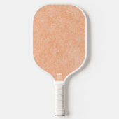 Peach Fuzz Imitats Leather Pickleball Schläger (Vorderseite)
