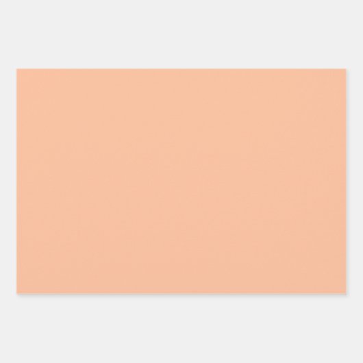 Peach Fuzz ist schön und wünschenswert Geschenkpapier Set (Vorderseite)