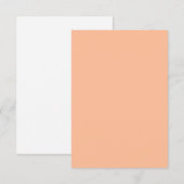 Peach Fuzz ist schön und wünschenswert Mitteilungskarte (Vorne/Hinten)