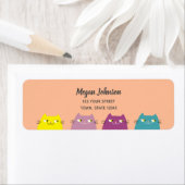 Peach Fuzz Kawaii Rücksendeadresse (Insitu)