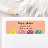 Peach Fuzz Kawaii Rücksendeadresse (Insitu)