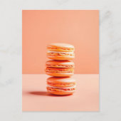 Peach Fuzz, Macaroons, Postüberqueren Postkarte (Vorderseite)