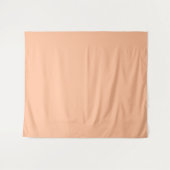 Peach Fuzz Minimalistisch Trendfarbe Wandteppich (Vorderseite (Horizontal))